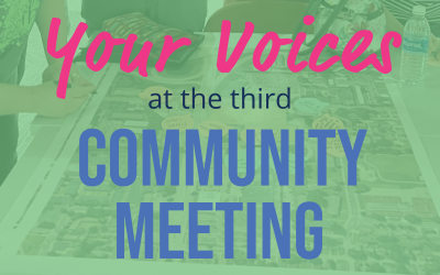 Third Community Meeting: Your Voices